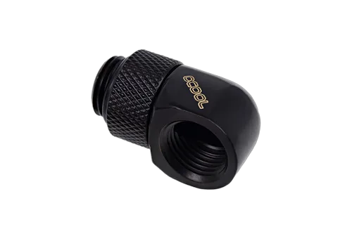 Alphacool Fitting coudé rotatif 90° noir - 14mm — vue 2