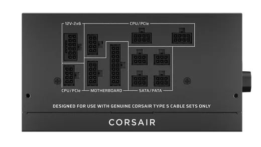 Corsair ATX 850W - 80+ Gold - RM850x Shift Noir — vue 9