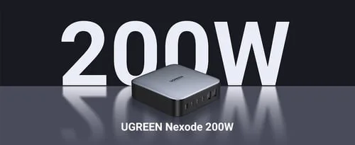 UGREEN Station de charge 6 ports - 200W - Noir/Gris — vue 3