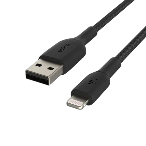 Belkin Lightning>USB-A Cable Braid 0.15M Black
