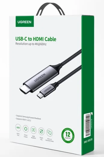 UGREEN Câble USB-C vers HDMI Tressé mâle/mâle - 1.5m — vue 2