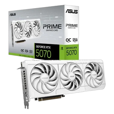 Asus PRIME GeForce RTX 5070 White OC Edition 12GB GDDR7