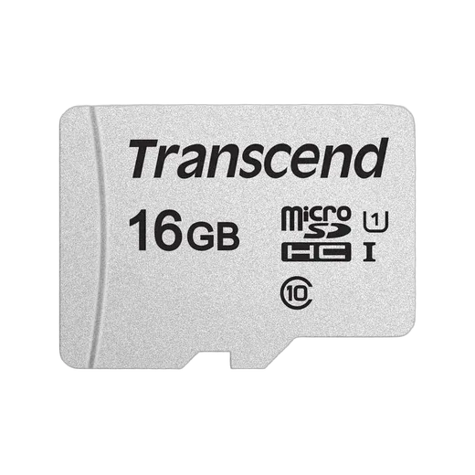 Transcend Micro SDHC 16Go Class 10 + Adapt TS16GUSD300S-A — vue 1