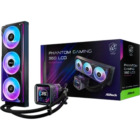 ASRock PHANTOM GAMING 360 LCD - 360mm - Noir, vue 7