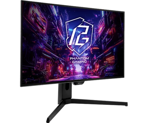 ASRock PGO27QFS - 27" QHD WOLED 240Hz 0.03ms KVM USB-C FreeSync Premium Pro — vue 2