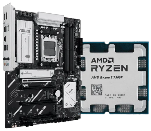 PRIME B850-PLUS WIFI + Ryzen 5 7500F tray