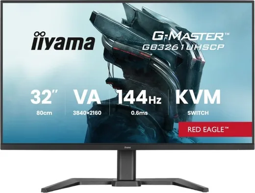 Iiyama GB3261UHSCP-B1 - 32" 4K 144Hz VA 0.6ms USB-C KVM FreeSync Premium