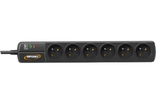 Infosec S6 Black Line II - 6 prises-Seconde Vie — vue 1