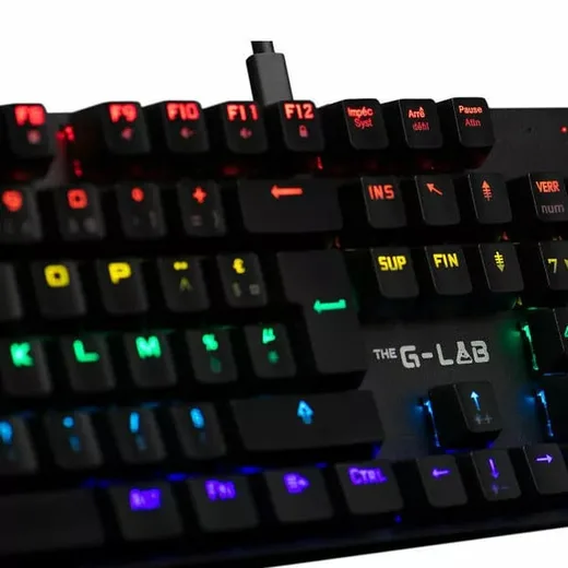 The G-LAB Keyz Carbon EX - Mécanique - Filaire - RGB - Noir-Seconde Vie — vue 2