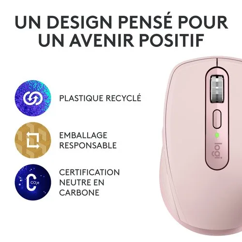 Logitech MX Anywhere 3S - Sans-Fil - Rose — vue 16