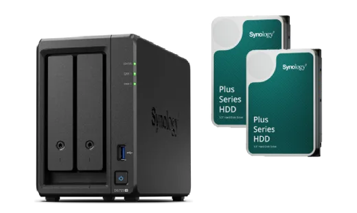 Synology DS723+ - 2 Baies avec 2 Disques de 4To