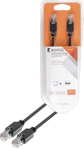Câble RJ45 Cat5e U/UTP mâle/mâle - 3m - Gris — vue 2