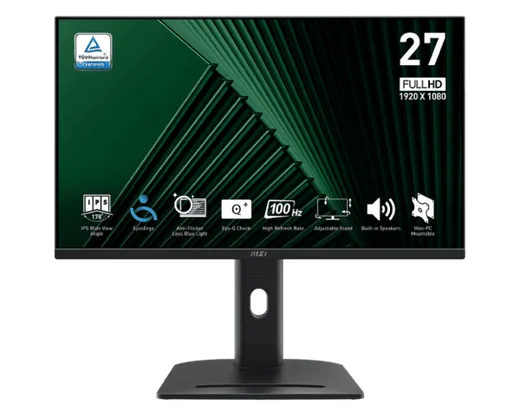 MSI PRO MP275PG - 27" FHD 100Hz IPS 4ms Pivot HP AdaptivSync