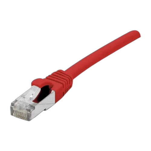 Dexlan Cable Cat.6A S/FTP LS0H Rouge Snagless - 0.5m — vue 1