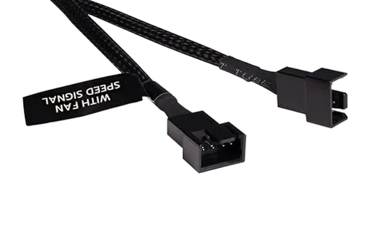 Alphacool Splitter PWM 2x 4 Pin - 15 cm Noir