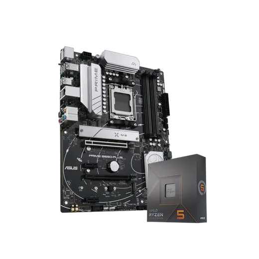 Asus Bundle Asus PRIME B650-PLUS + R5 7600X — vue 1