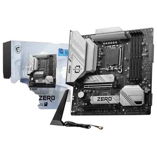 MSI B760M PROJECT ZERO - B760/LGA1700/DDR5/mATX-Seconde Vie