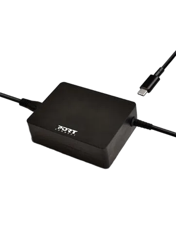 Port Alimentation secteur 90W - USB-C - Noir