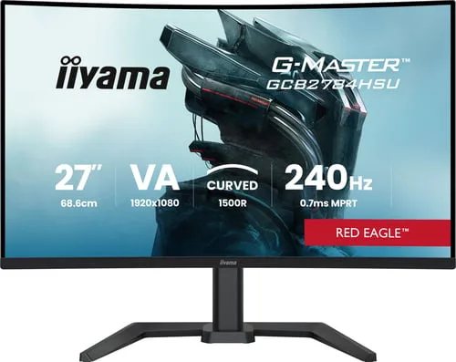 Iiyama G-Master GCB2784HSU-B1 - 27" CURVE FHD 240Hz VA 0,7m Pivot FreeSync Premium