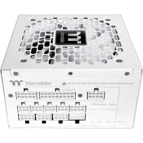 Thermaltake ATX 3.1 1000W - 80+ Gold - Toughpower GT Snow - Blanc — vue 3