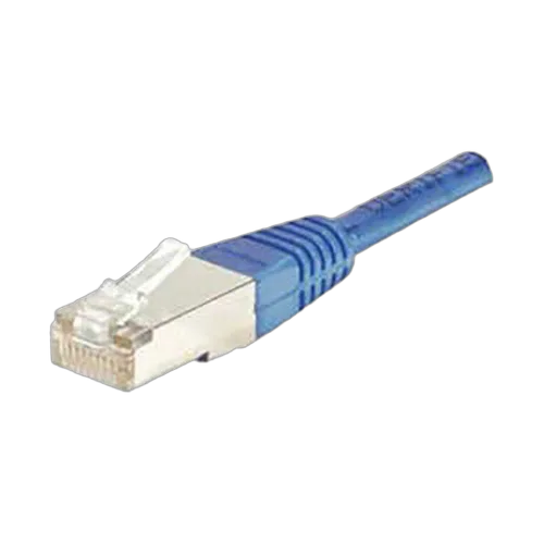 Cordon Cat 6, 4P Moule 3.00 m FTP Bleu — vue 1