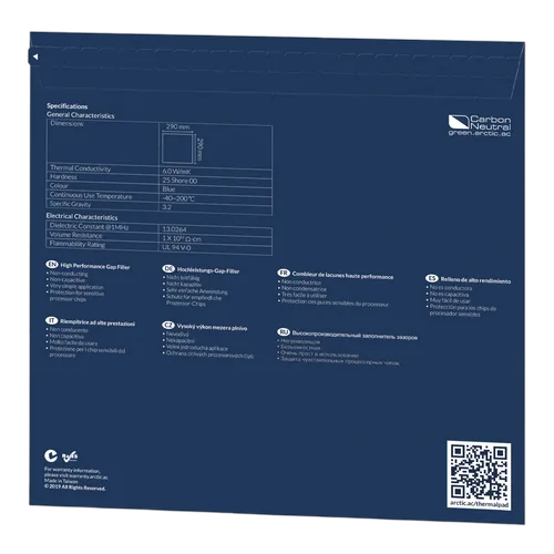 Arctic Cooling Pad Thermique - 290 x 290 x 0,5 mm — vue 3