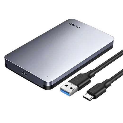UGREEN USB-C 3.1 vers USB 3.0 pour HDD et SSD - 2.5"SATA - 6To - 0.50m - Gris