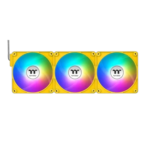 Thermaltake CT120 EX ARGB (Pack de 3x120mm) - Jaune — vue 3
