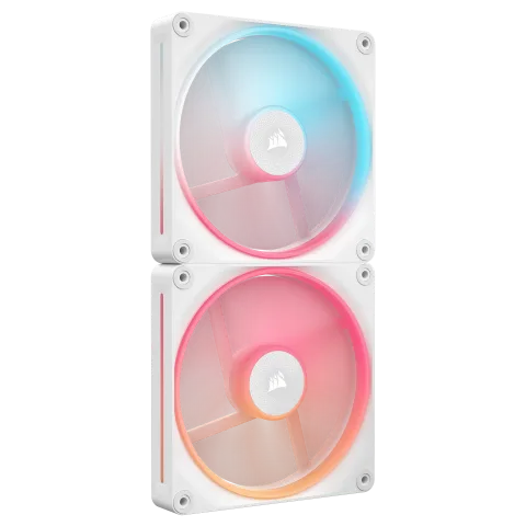 Corsair LX140-R RGB PWM (2x140mm) - Blanc — vue 4