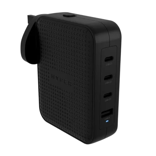 Chargeur voyage GaN 145W - 4 ports - Noir