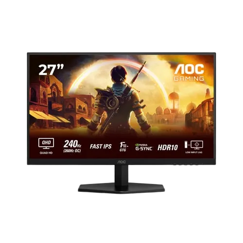 AOC Q27G42ZE - 27" QHD 260Hz Fast IPS 0.3ms HDR10 G-Sync Compatible Adaptive Sync