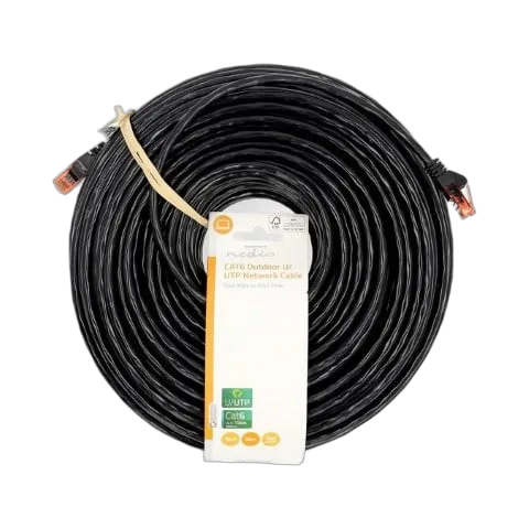 Nedis Câble RJ45 Cat6 U/UTP - 50m - Noir