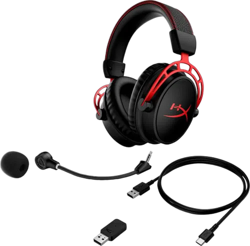 HyperX Cloud Alpha Wireless - Noir/Rouge — vue 6