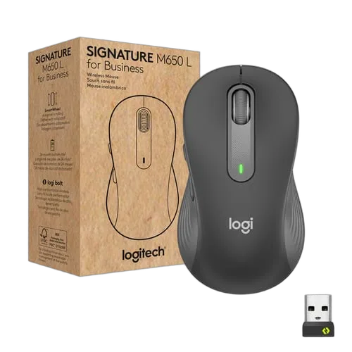 Logitech M650 Signature L - Graphite/Sans Fil
