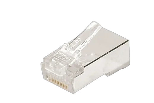 Connecteur à sertir 8P8C RJ45 CAT5e STP peigne séparé pour monobrin - lot de 10