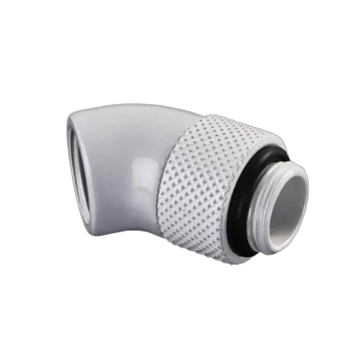 Fitting coudé rotatif 45° blanc - 14mm — vue 1