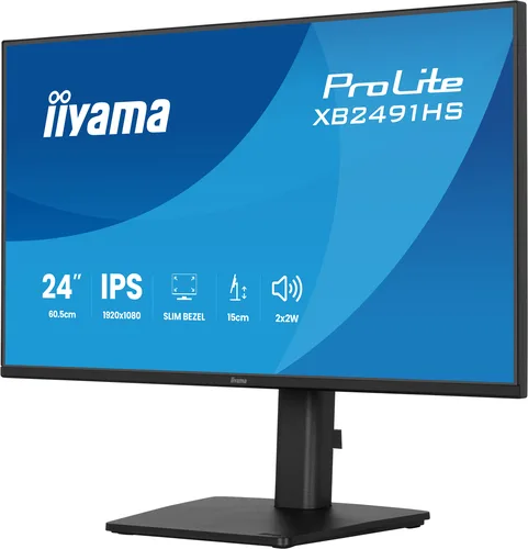 Iiyama Prolite XB2491HS-B1 - 23.8" FHD 120Hz IPS 1ms Pivot Adaptive Sync — vue 4