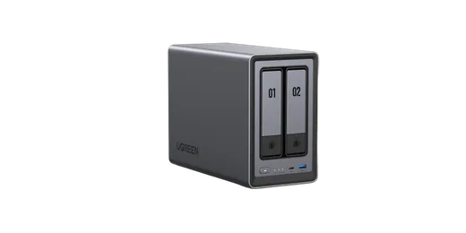 UGREEN DXP2800 - 2 Baies avec 2 disques de 4To RED Plus — vue 3