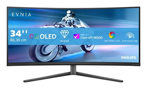 Philips Evnia 34M2C6500/00 - 34" CURVE QD-OLED WQHD 175Hz 0,03ms Ambiglow