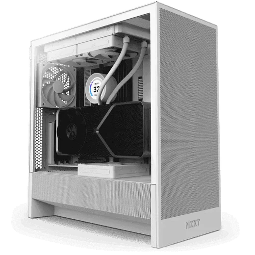 NZXT H5 Flow Blanc - MT/Sans Alim/E-ATX