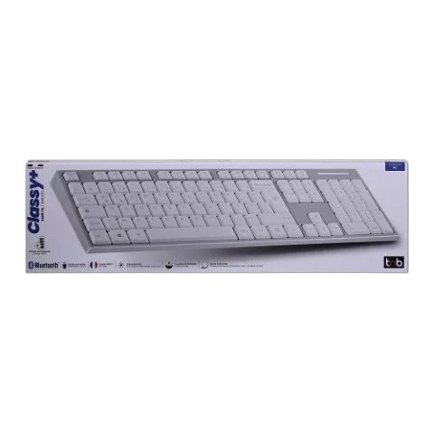 T'nB Clavier rechargeable KBWBTGR - Sans fil - Gris/Blanc — vue 2