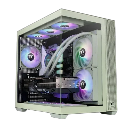 Thermaltake View 380 TG ARGB Matcha Green - MT/Sans Alim/ATX