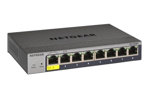 Netgear 8 Ports 10/100/1000Mbps Manageable GS108Tv3 — vue 1
