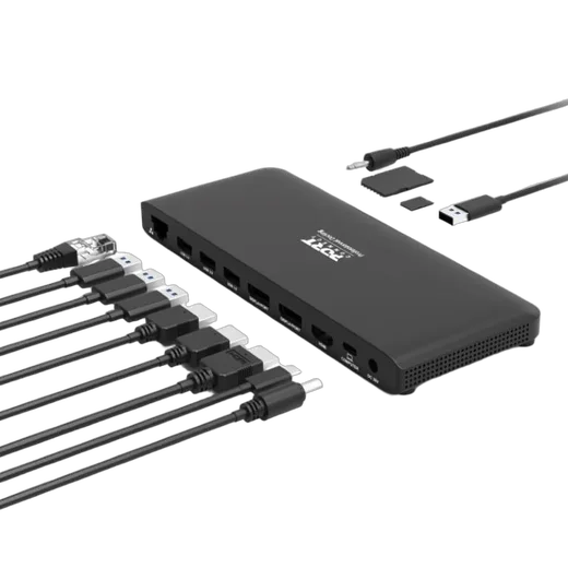 Port Station d'accueil USB-C - 11 ports - 100W - Noir