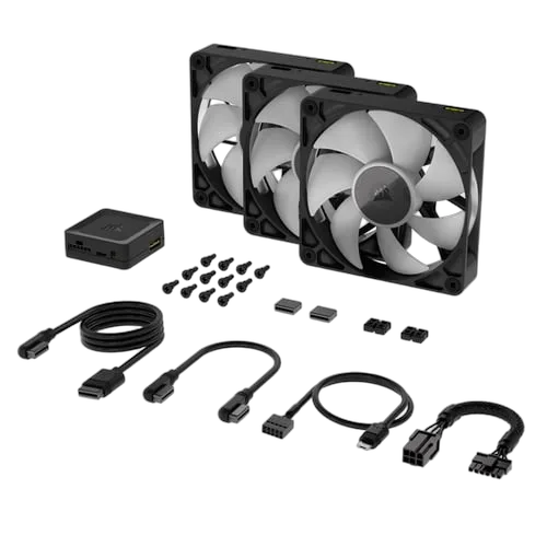 Corsair iCUE LINK RX120 RGB Triple kit - Noir — vue 3