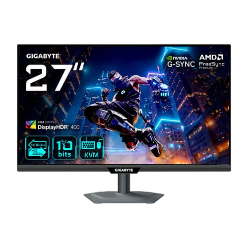 Gigabyte M27UP - 27" 4K 160Hz ou FHD 320Hz Fast-IPS USB-C KVM Pivot HP FreeSync Premium Pro