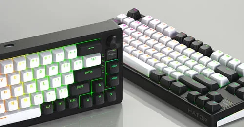 Hator Skyfall 80 MAG Ultima 8K TKL - Magnétique - Sans-Fil - RGB - Blanc/Noir — vue 9
