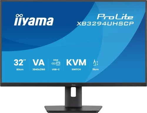 Iiyama Prolite XB3294UHSCP-B1 - 31,5" 4K 60Hz VA 2ms Pivot Adaptive Sync FreeSync — vue 1