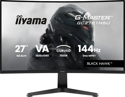 Iiyama G-Master GC2781HSU-B1 - 27" CURVE FHD 144Hz VA 1ms FreeSync