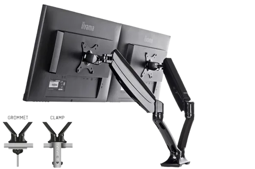 Iiyama DS3002C-B1 Bras pneumatique pour deux moniteurs bureautiques 27" max — vue 10